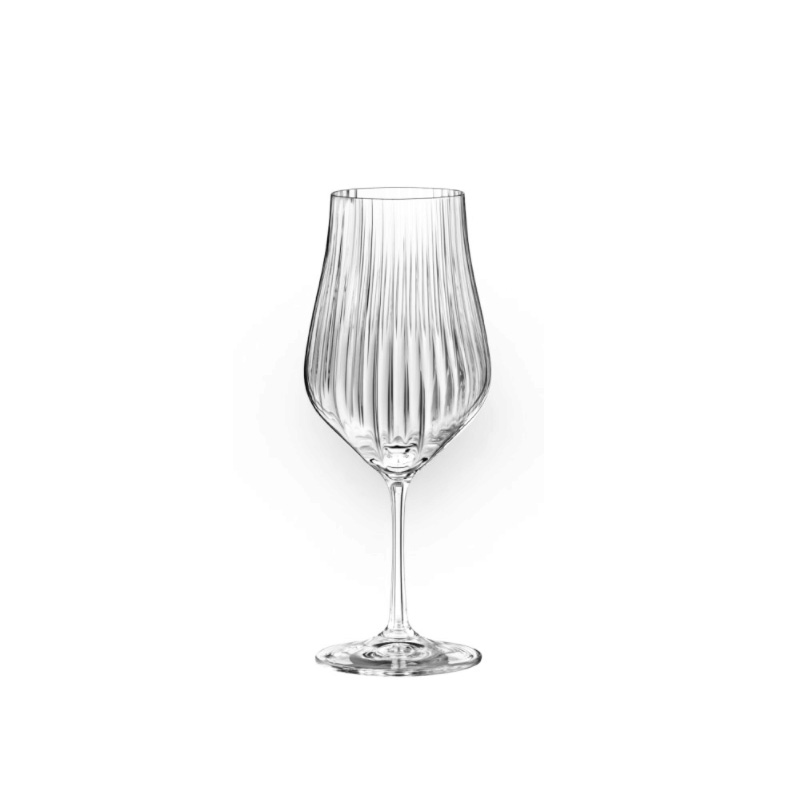 보헤미아 크리스탈 튤리파 옵틱 와인잔 450ml (6개세트)