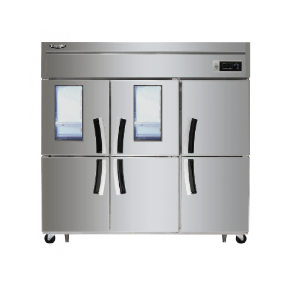 라셀르 65박스 1/3냉동냉장고 유리도어 간냉식 올스텐 디지털 LS-1665RF-2G