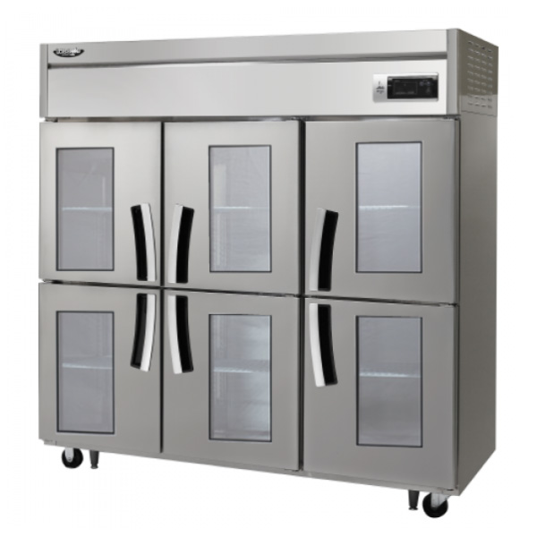 라셀르 65박스 올냉장고 유리도어 직냉식 올스텐 디지털 LD-1765R-6G
