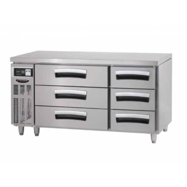 라셀르 높은서랍형 냉장테이블 1500 간냉식 올스텐 디지털 LUCD-1564RG