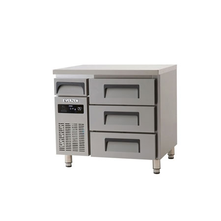 에버젠 높은서랍식테이블냉장고 900 직냉식 올스텐 디지털 UDS-9DDE3-D