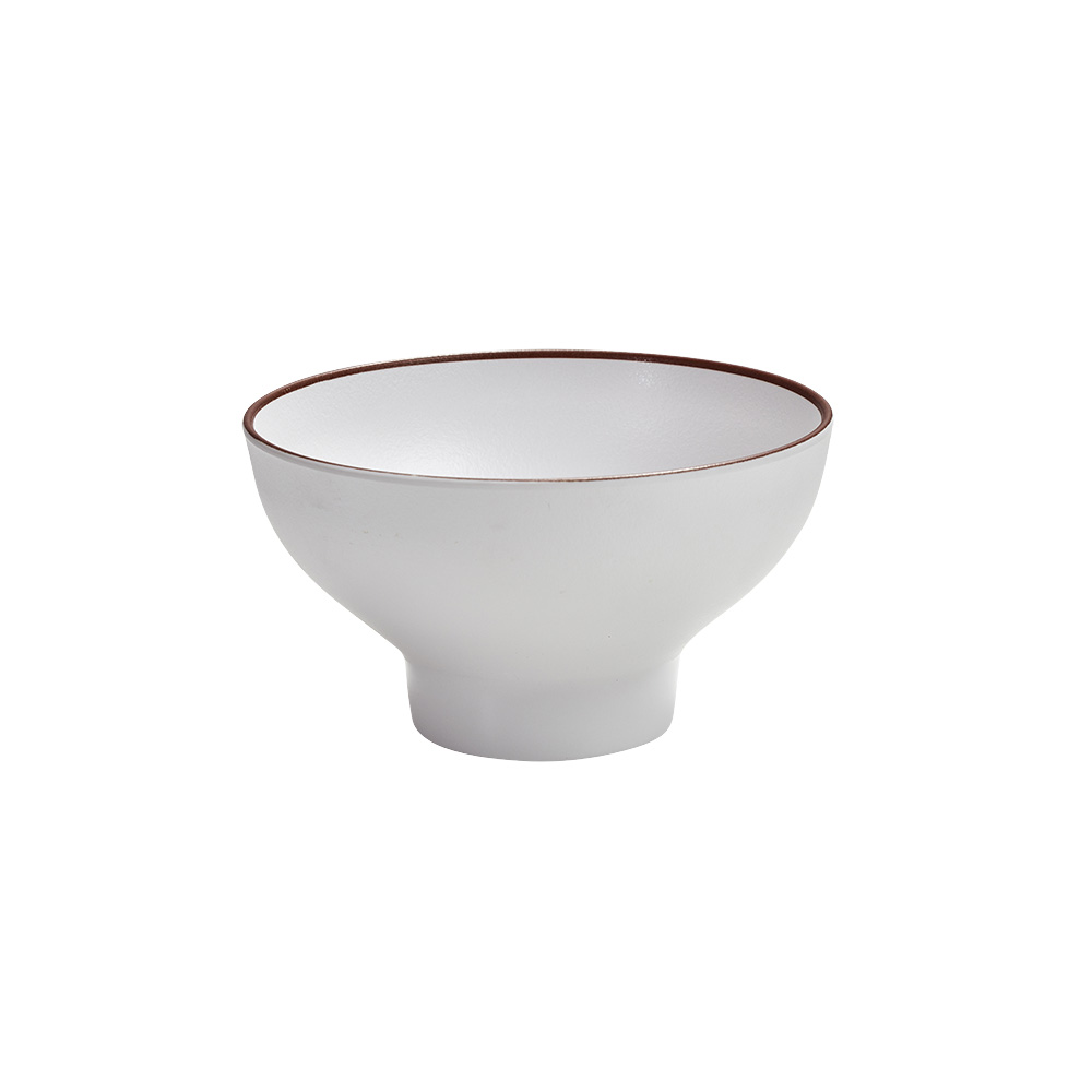 궁 화이트 굽 탕기 16.7cm