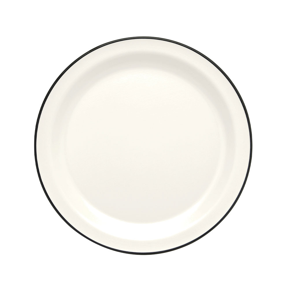 이더멜라민 메탈 이중밀크 양식접시 11인치