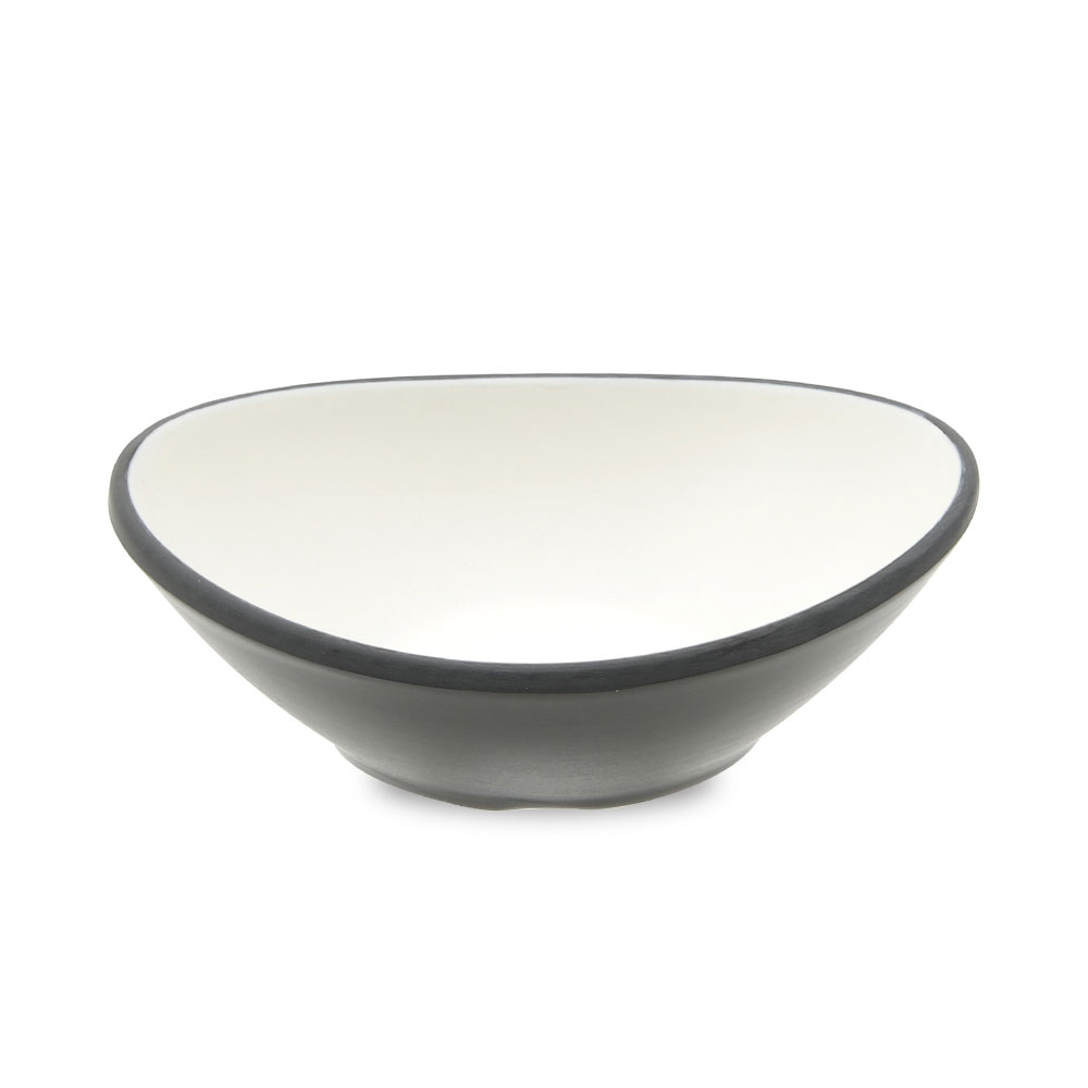 이더멜라민 메탈 이중밀크 타원후식볼 중