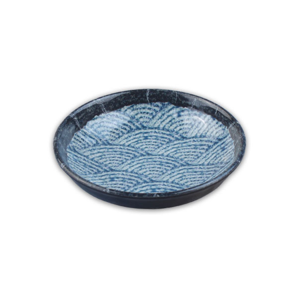 DOLSAN 돌산멜라민 파도 원형찬기 6.5인치