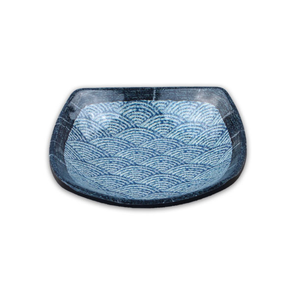 DOLSAN 돌산멜라민 파도 사각찬사라 6.5인치