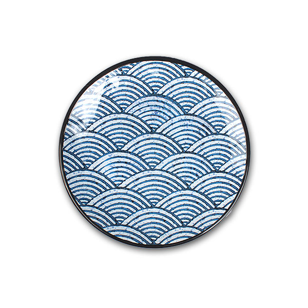 DOLSAN 돌산멜라민 파도 딤플원형접시 12인치