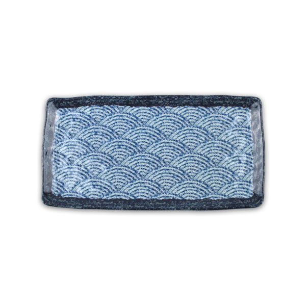 DOLSAN 돌산멜라민 파도 장직사각스끼다시접시 대