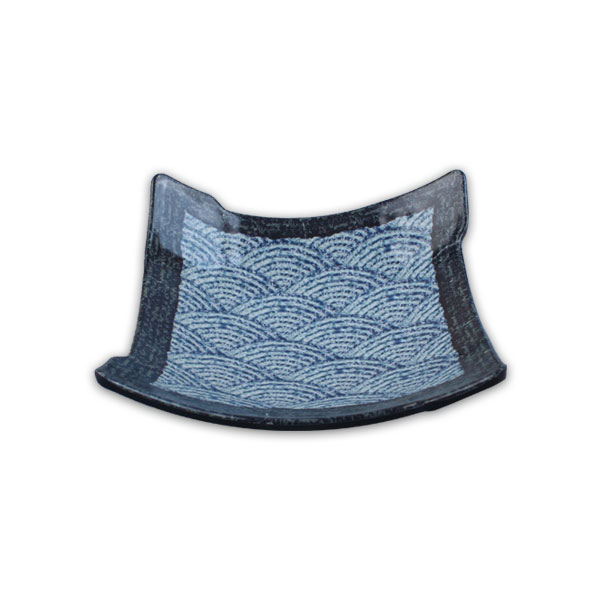 DOLSAN 돌산멜라민 파도 날개정사각접시 대