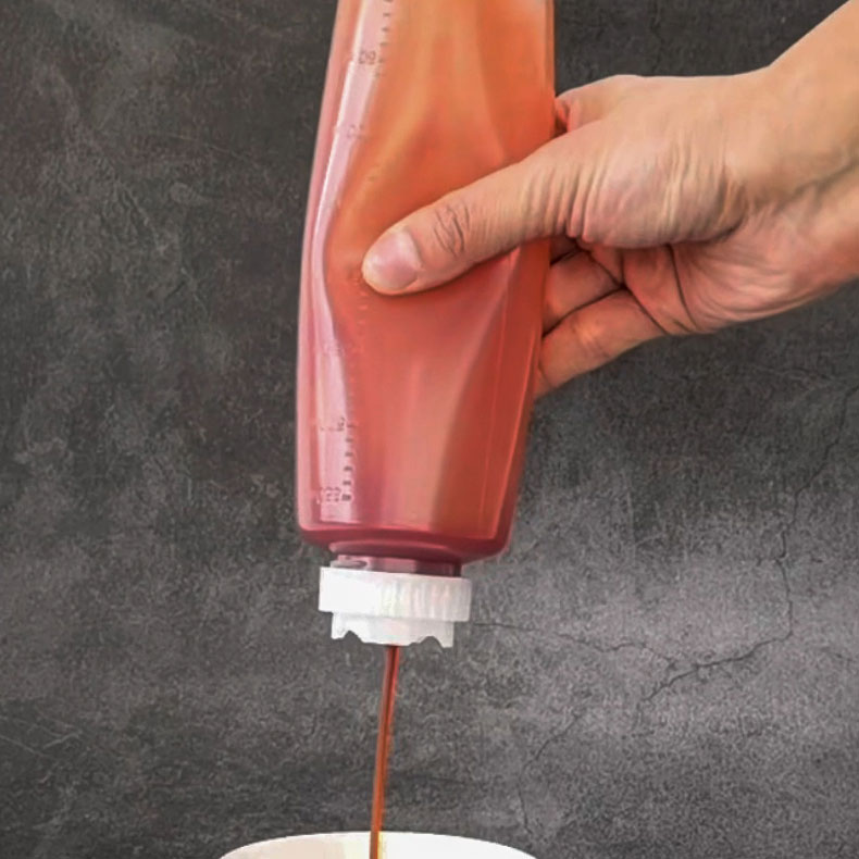 거꾸로 양념통 소스통 십자노즐 PE 케찹병 왕대 850ml